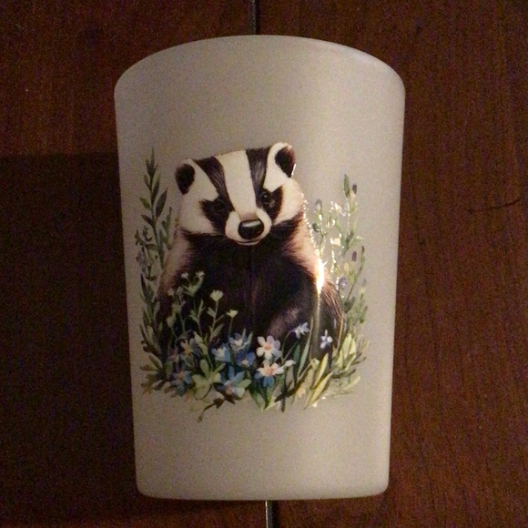 Hand Crafted Badger Themed  Tumbler Cup - Picture 1 of 3